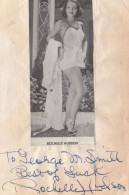 Rochelle Hudson Hand Signed Vintage Picture Autograph - Attori E Comici 