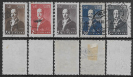 Finlandia Finland Suomi 1941 President Ryti 5val Mi N.243-247 MNH/US **/US - Used Stamps