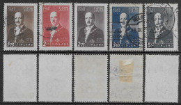 Finlandia Finland Suomi 1941 President Ryti 5val Mi N.243-247 MNH/US **/US - Usados