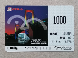 T-202- JAPAN, Japon, Nipon, Carte Prepayee, Prepaid Card, RAILWAY, TRAIN, CHEMIN DE FER - Trains