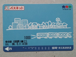 T-202- JAPAN, Japon, Nipon, Carte Prepayee, Prepaid Card, RAILWAY, TRAIN, CHEMIN DE FER - Treni