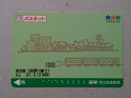T-202- JAPAN, Japon, Nipon, Carte Prepayee, Prepaid Card, RAILWAY, TRAIN, CHEMIN DE FER - Treinen