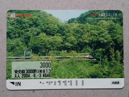 T-202- JAPAN, Japon, Nipon, Carte Prepayee, Prepaid Card, RAILWAY, TRAIN, CHEMIN DE FER - Trenes