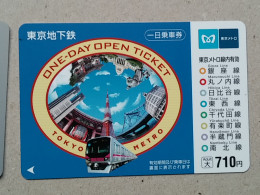 T-557- JAPAN, Japon, Nipon, Carte Prepayee, Prepaid Card, RAILWAY, TRAIN, CHEMIN DE FER - Treni