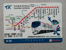 T-557- JAPAN, Japon, Nipon, Carte Prepayee, Prepaid Card, RAILWAY, TRAIN, CHEMIN DE FER - Treni