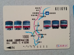 T-557- JAPAN, Japon, Nipon, Carte Prepayee, Prepaid Card, RAILWAY, TRAIN, CHEMIN DE FER - Treni