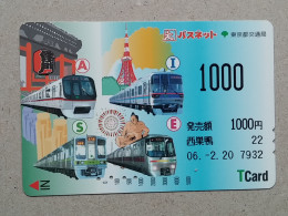 T-557- JAPAN, Japon, Nipon, Carte Prepayee, Prepaid Card, RAILWAY, TRAIN, CHEMIN DE FER - Treinen