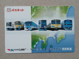 T-557- JAPAN, Japon, Nipon, Carte Prepayee, Prepaid Card, RAILWAY, TRAIN, CHEMIN DE FER - Trains