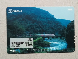 T-557- JAPAN, Japon, Nipon, Carte Prepayee, Prepaid Card, RAILWAY, TRAIN, CHEMIN DE FER - Trenes