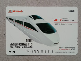 T-557- JAPAN, Japon, Nipon, Carte Prepayee, Prepaid Card, RAILWAY, TRAIN, CHEMIN DE FER - Eisenbahnen