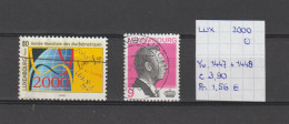 (TJ) Luxembourg 2000 - YT 1447 + 1448 (gest./obl./used) - Gebruikt