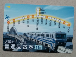 T-555- JAPAN, Japon, Nipon, Carte Prepayee, Prepaid Card, RAILWAY, TRAIN, CHEMIN DE FER - Treni