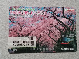 T-557- JAPAN, Japon, Nipon, Carte Prepayee, Prepaid Card, RAILWAY, TRAIN, CHEMIN DE FER - Treinen