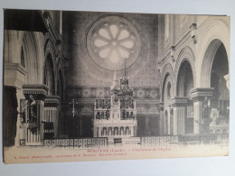 MORCENX.INTERIEUR DE L'EGLISE.VERS 1920.CARTE VIERGE. - Morcenx