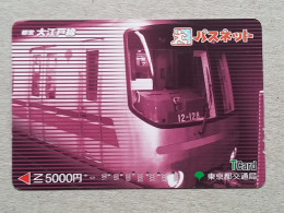 T-557- JAPAN, Japon, Nipon, Carte Prepayee, Prepaid Card, RAILWAY, TRAIN, CHEMIN DE FER - Treni