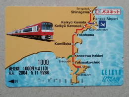 T-557- JAPAN, Japon, Nipon, Carte Prepayee, Prepaid Card, RAILWAY, TRAIN, CHEMIN DE FER - Trenes