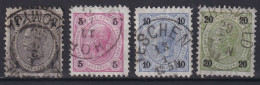 AUSTRIA 1890 - Canceled - ANK 50D, 53D, 54D, 57D - Lz 11 - Used Stamps