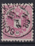 AUSTRIA 1883 - Canceled - ANK 46E Lz 10 1/2 - Used Stamps