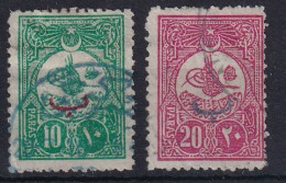 OTTOMAN EMPIRE 1905 - Canceled - Mi 135 E, 136 E - Usati