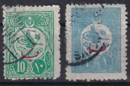 OTTOMAN EMPIRE 1909/11 - Canceled - Mi 175 I C, 177 I Ca - Gebruikt