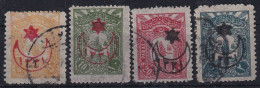 OTTOMAN EMPIRE 1915 - Canceled - Mi 283 E, 284 E, 285 E, 287 E - Used Stamps