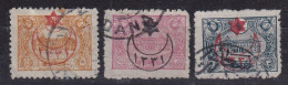 OTTOMAN EMPIRE 1915 - Canceled - Mi 318, 320, 322 - Used Stamps