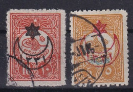 OTTOMAN EMPIRE 1915 - Canceled - Mi 311 I C, 313 I C - Usati