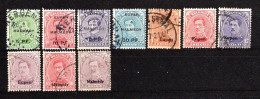 Belgique 1920 Eupen Et Malmédy N°12,3,5,8,11,12,13,25,27   0,80 €  (cote 9,35 € 10 Valeurs) - OC55/105 Eupen & Malmédy