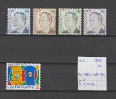 (TJ) Luxembourg 2001 - YT 1492 + 1493/96 (gest./obl./used) - Gebraucht