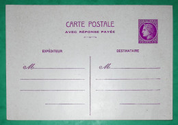 ENTIER CERES MAZELIN 1F50 LILAS AVEC REPONSE NEUF LETTRE COVER FRANCE - Cartes/Enveloppes Réponse T