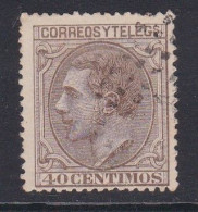 ESPAÑA 1879 - Alfonso XII Sello Usado 40 C. Edifil Nº 205 - Used Stamps