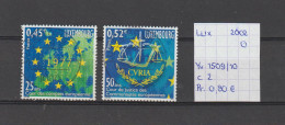 (TJ) Luxembourg 2002 - YT 1509/10 (gest./obl./used) - Used Stamps