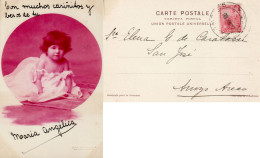 ARGENTINA 1903 POSTCARD SENT FROM BUENOS AIRES - Briefe U. Dokumente