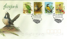 Australia 2009 Songbirds FDC - Poststempel