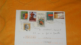 ENVELOPPE DE 2001../ CACHETS LUXEMBOURG...POUR CROIX FRANCE + TIMBRES X6 - Brieven En Documenten