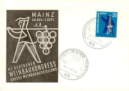 73911587 Mainz  Rhein Plakat 45. Deutscher Weinbaukongress 1963 - Mainz