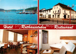 73804356 Losheim See Hotel Restaurant Rathausstuben Gastraum Zimmer Seepartie Lo - Losheim