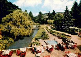 73764942 Manderscheid Eifel Hotel-Cafe Heidsmuehle Terrasse Manderscheid Eifel - Manderscheid