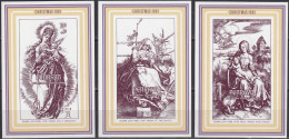 PENRHYN 1981 Christmas, IMPERFORATE Set Of 3 M/S's MNH - Gravures