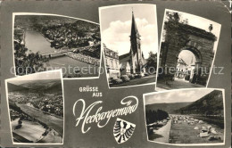 72081853 Neckargemuend Teilansichten Kirche Torbogen Campingplatz Wappen Neckarg - Neckargemünd