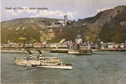 ALLEMAGNE / KAUB / CAUB / RUINES DE GUTENFELS / BATEAU SUR LE RHIN - Kaub