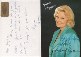 Joan Regan Singer Hand Signed Photo & Club Letter - Acteurs & Comédiens