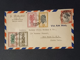 CONGO BELGE/ LETTRE À EN-TÊTE DE ELISABETHVILLE VERS NEW-YORK/ 1948 - Lettres & Documents