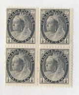 4x Canada Victoria Stamps #Block Of 4 #74-1/2c MNH F Guide Value = $25.00 (S-6) - Blokken & Velletjes