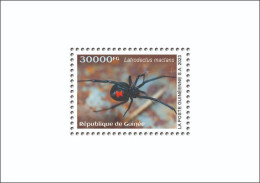 GUINEA 2023 - SHEET 1V - TOXIC SPECIES - SPIDERS SPIDER BLACK WIDOW - LUXE MNH - Arañas