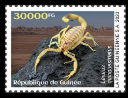 GUINEA 2023 - STAMP 1V - TOXIC SPECIES - SPIDERS SPIDER SCORPIONS SCORPION - MNH - Araignées