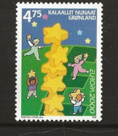 Greenland 2000  Europe. Children Build A Tower Of Stars Mi 355 MNH(**) - Neufs