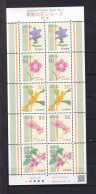 JAPAN-2010---SEASONAL  FLOWERS SERIES NO 1--- SHEET.MNH. - Hojas Bloque