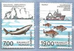 Greenland 2002  Centenary Of The International Council For The Exploration Of The Sea (ICES) Mi  387-388 MNH(**) - Unused Stamps