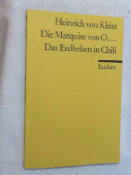 Die Marquise Von O ...; Das Erdbeben In Chili. Erzählungen. - Divertimento